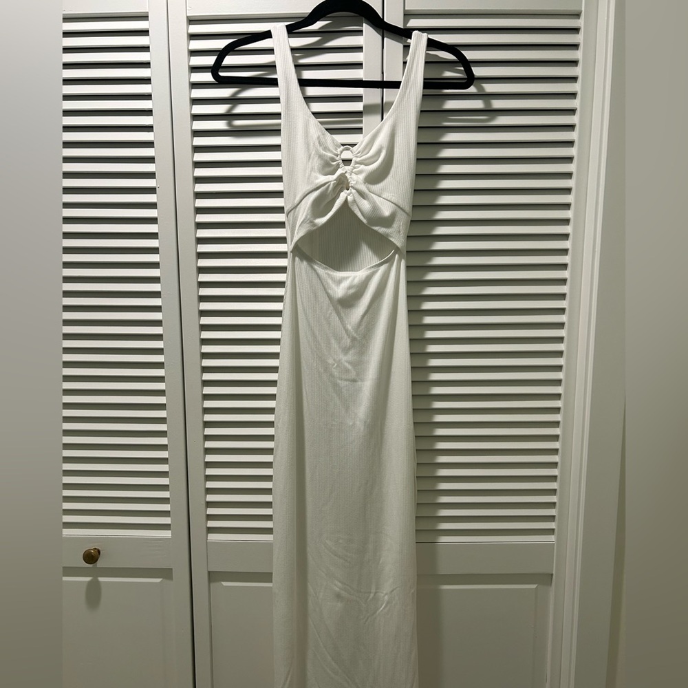 L*Space White Backless Maxi Dress